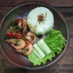 Nasi Oseng Udang Pedas