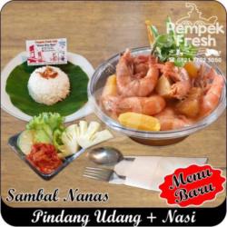 Pindang Udang   Nasi   Sambal Nanas