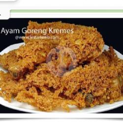 Ayam Paha Goreng Kremes   Lalapan Sambal