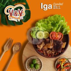 Iga Bakar Sambal Ebi   Nasi