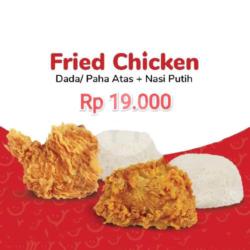 Fried Chicken Dada   Nasi