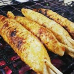 Otak Otak Bakar (5 Tusuk) Pedas/tidak   Es Teh