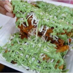 Pisang Keju Glaze Greentea