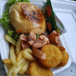 Paket Burger,kentang Nugget Sosis