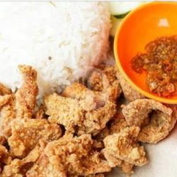 Nasi Kulit Goreng Crispy