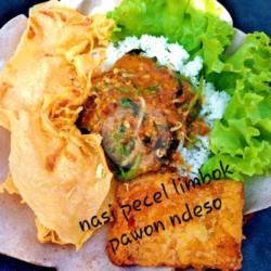 Nasi Pecel Telur Dadar