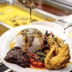 Nasi   Redang Daging   Ayam Kampung Gulai