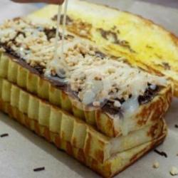 Roti Bakar Sobek Choco Crunchy Kacang