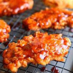 Chicken Finger Bbq With Salad