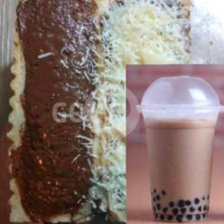 Paket Roti Bakar Coklat Keju   Ice Bubble Coklat