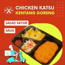 Chicken Katsu Kentang Goreng (saus Salad)