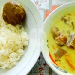 Nasi   Soto Paru   Perkedel