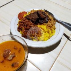 Nasi Kuning Ikan   Paru