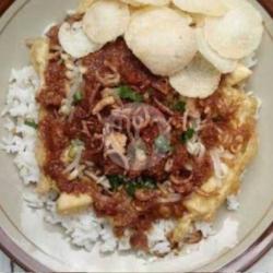 Nasi Tahu Telur Bumbu Kacang