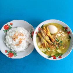 Soto Ayam Ceker Telur Bulat  Nasi Putih