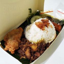 Nasi Box Bebek Mropol   Tahu/tempe