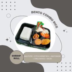 Bento Combo Rice Shrimp Roll