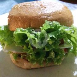 Burger Daging Sapi /orginal Sayur Timun Bombay