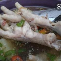 Sop Ceker Ayam   Irisan Cabe Rawit Ijo Yg Segar