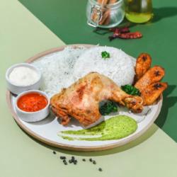 Personal Ayam Afrika Dengan Nasi Putih