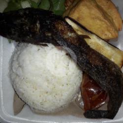 Nasi Penyetan Lele Telor Tahu   Tempe   Terong