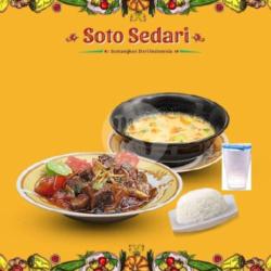 Paket Hemat( Soto Oseng Daging)