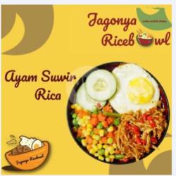 3 Rice Bowl Ayam Suwir Rica