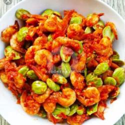 Udang Balado Cabe. Merah. / Ijo