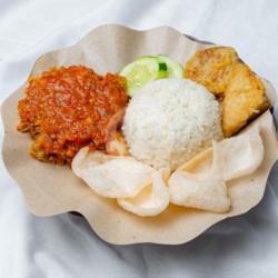 Ayam Geprek Rica-rica   Nasi