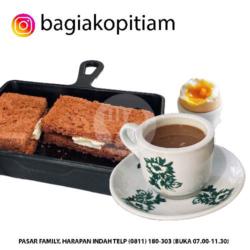 Paket Kaya Toast, Kopi Susu, Telor