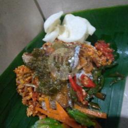 Nasi Putih Ikan Kakap Cabe Ijo