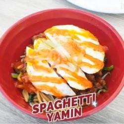 Spaghetti Yamin Sweet Chicken