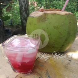 Es Kelapa Sirup Pisang Ambon Susu Biji Slesih