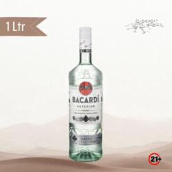 (21 ) Bacardi Light Superior Rum 1ltr