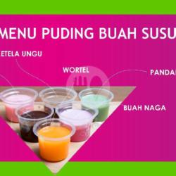 Puding Buah (mangga, Wortel, Labu Kuning, Buah Naga, Pepaya, Pisang, Kacang Hijau, Strawberry, Ubi Ungu, Coklat, Alpukat, Taro