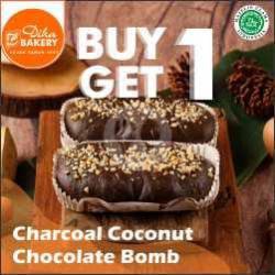 Charcoal Coconut Chocolate Bomb