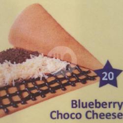 Crepes Blueberry Choco Cheese