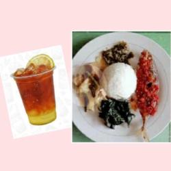 Nasi Ikan Kembung Goreng/balado   Ice Lemon Tea / Es Teh Manis