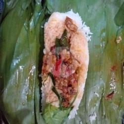 Nasi Bakar Kulit Serundeng