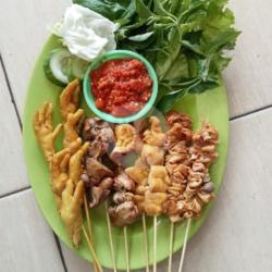 Pilih Perporsi 2 Tusuk  Sate Kulit ,usus,pala,ceker