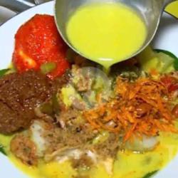 Lontong Sayur Medan Deli   Sambel Telur   Rendang Daging. ( Kemasan Thin Wall )