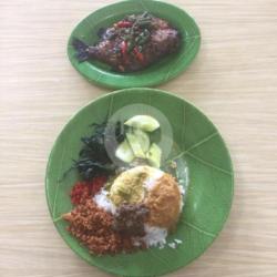 Nasi Ikan Bawal Bakar