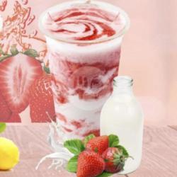 Korean Milk Strawberry Ice