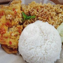 Nasi   Indomi Goreng   Telor Geprek