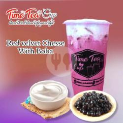 Red Valvet Cheese With Boba ( L )