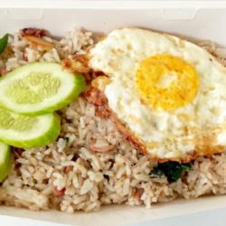 Nasi Goreng Cumi Asin   Telur Ceplok