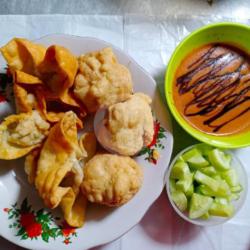 Batagor Tahu Dan Pangsit / 5 Pcs Pisah Bumbu