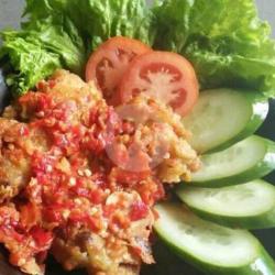 Ayam Geprek Njerit Sambel Bawang   Tahu Tn