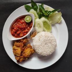 Nasi   Ayam Sambel Mentah