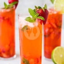 Ice Red Mocktail Strawberry